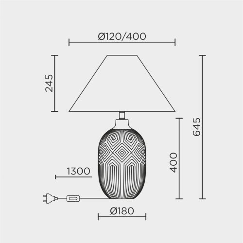 ML.6195.01TL Настольная лампа ML Modelux ML.6195.01TL