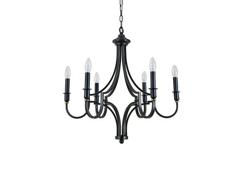 Подвесная люстра Newport Daniela 3456/С black+gold