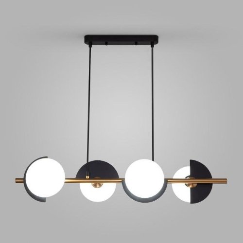 Подвесная люстра Eurosvet Moity 70149/4 черный/латунь Smart