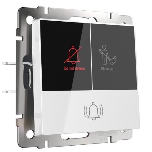 W1114601/ Кнопка звонка с индикацией для отелей (белый) Дверной звонок Werkel W1114601/ Кнопка звонка с индикацией для отелей (белый)