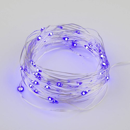 Гирлянда Uniel ULD-S0500-050/SCB/2AA PURPLE IP20 DEW