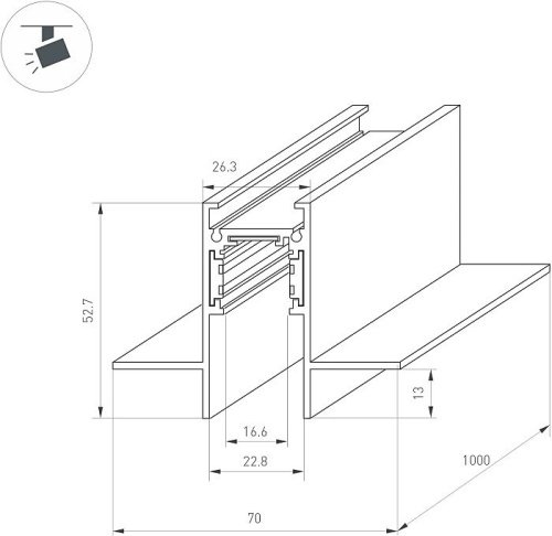 041438 Шинопровод Arlight Mag-Orient 041438