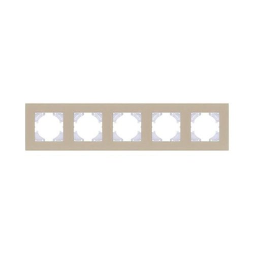 RM5GD Рамка 5-постовая, стекло золотой Kollinger Reflex MG RM5GD