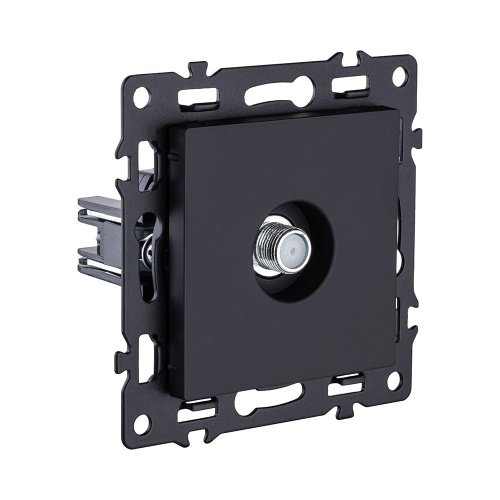 Розетка TV, черный Kollinger Asthetik AS-020BK