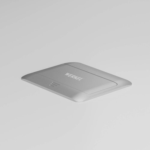 Werkel W8074065/ Выдвижной блок (Лючок) на 4 модуля (серебряный)