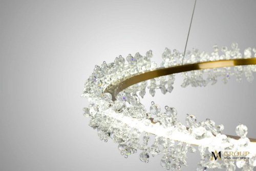 Подвесная люстра AM Group AM455 L600 POLISHED GOLD