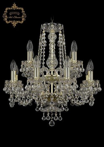 11.26.8+4.165.2d.Gd.B Подвесная хрустальная люстра 11.26 Art Classic 11.26.8+4.165.2d.Gd.B
