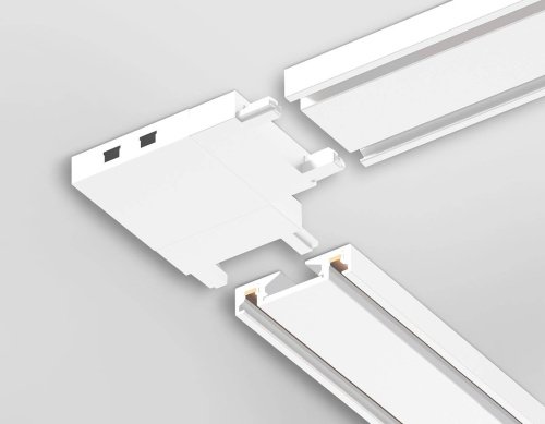 Коннектор угловой для накладного шинопровода Magnetic Ultra Slim Ambrella Track System GV1113