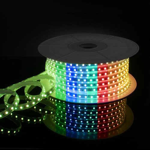 Лента светодиодная 220V 11W 60Led 5050 IP65 мульти, 50 м (LS002 220V RGB) LED лента Elektrostandard LS002 220V RGB Лента светодиодная 220V 11W 60Led 5050 IP65 мульти, 50 м (LS002 220V RGB) a053641