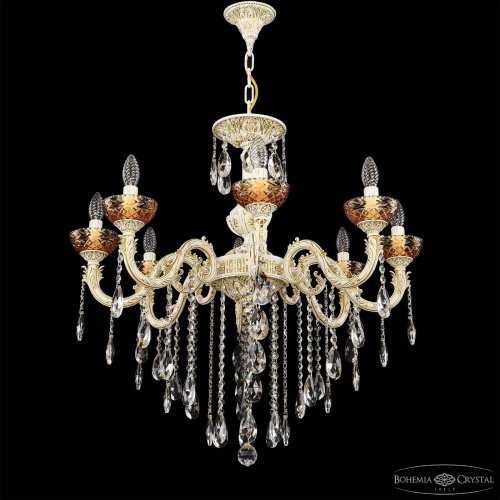 Подвесная люстра Bohemia AL7901 AL79101/8/250 B WMG P Amber/M-1F