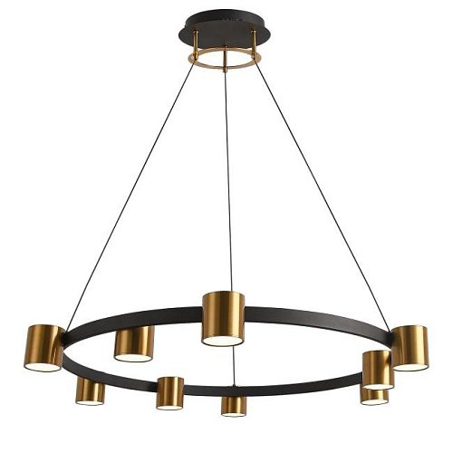 LED LAMPS 81129/7C BRASS BLACK Подвесная люстра Natali Kovaltseva Loft Led LED LAMPS 81129/7C BRASS BLACK
