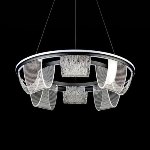 L7706-630 BK Подвесная люстра L LED4U L7706-630 BK