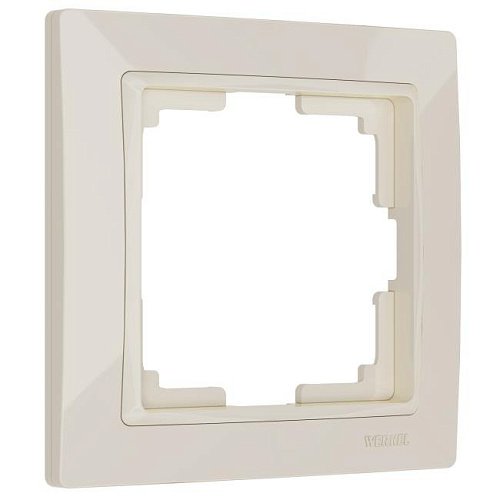 W0012003/ Рамка на 1 пост Snabb basic (слоновая кость) Рамка Werkel W0012003/ Рамка на 1 пост Snabb basic (слоновая кость)