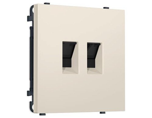 MS332110 MS332110 Комплект механизма компьютерной двойной розетки SIGMA Бежевый матовый RJ-45 (8P8C) CAT6 с/ш QUANT PRO (SP3321, PR189)