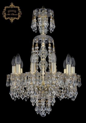 Подвесная хрустальная люстра 11.23 Art Classic 11.23.10.141.XL-64.Gd.Dr