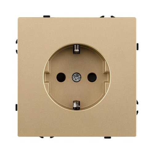 Розетка штепсельная SCHUKO 16A/250 В, золотой Kollinger Eclipse EC-014GD