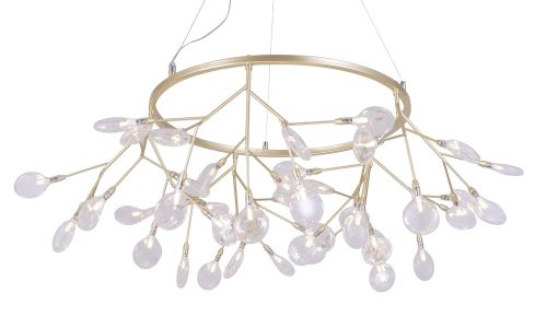 EVITA SP45 D GOLD/TRANSPARENT Подвесная люстра Crystal Lux Evita EVITA SP45 D GOLD/TRANSPARENT