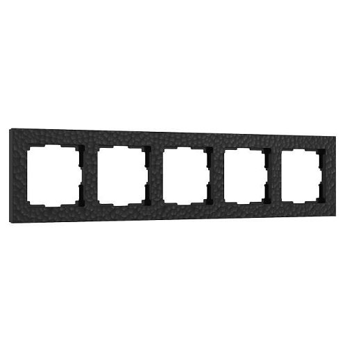 W0052408/ Рамка на 5 постов Hammer (черный) Рамка Werkel W0052408/ Рамка на 5 постов Hammer (черный)