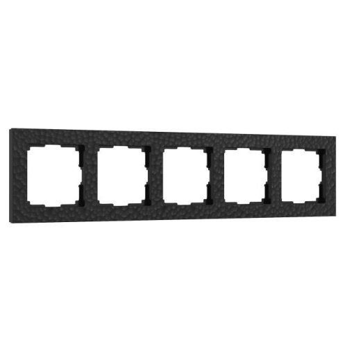W0052408/ Рамка на 5 постов Hammer (черный) Рамка Werkel W0052408/ Рамка на 5 постов Hammer (черный)