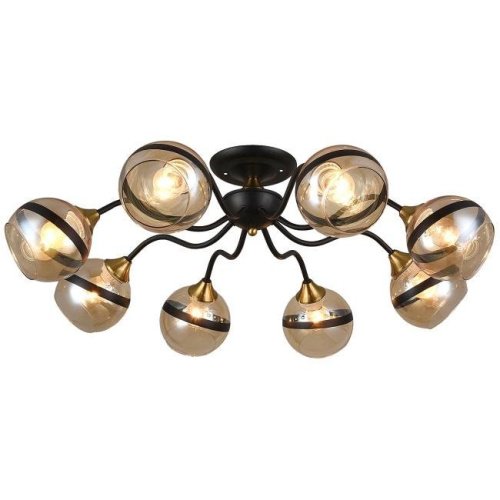 MD.3595-8-S COFFEE+FGD Потолочная люстра IMEX MD.3595-8-S COFFEE+FGD