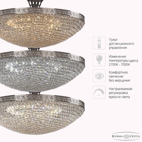 19321/55IV/LED-DIM Ni Потолочная люстра Bohemia 1932 19321/55IV/LED-DIM Ni