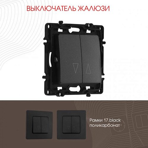 217.38-2.black Выключатель Arte Milano Am-217 217.38-2.black