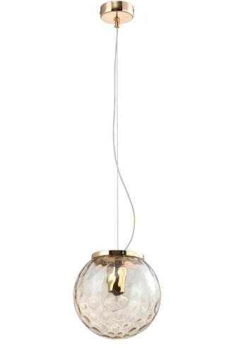 MAYO SP1 D200 GOLD/AMBER Светильник подвесной Crystal Lux Mayo MAYO SP1 D200 GOLD/AMBER