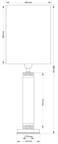 Настольная лампа Kutek Izano IZA-LG-1(Z/1)