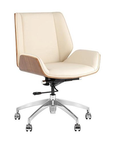 A312-A 8383-1 walnut back Кресло офисное Stool Group Crown A312-A 8383-1 walnut back