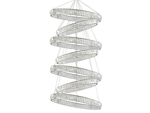 Потолочная чашка Newport Crystal Потолочная чашка 8240 D40 7 вертик.колец chrome