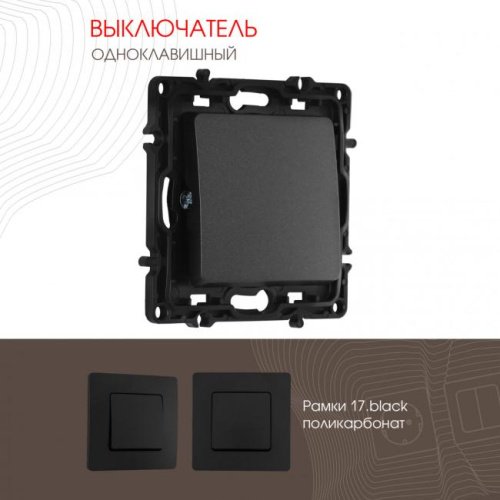 Выключатель Arte Milano Am-217 217.30-1.black