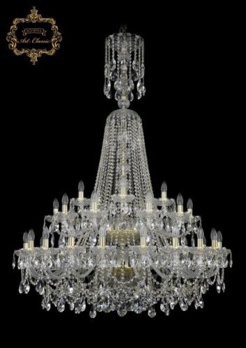 11.25.20+10+5.400.2d.XL-160.Gd.Sp Подвесная хрустальная люстра 11.25 Art Classic 11.25.20+10+5.400.2d.XL-160.Gd.Sp