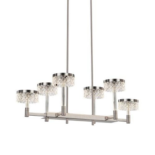 MD21020075-6B satin nickel Люстра на штанге Delight Collection Diamond cut MD21020075-6B satin nickel