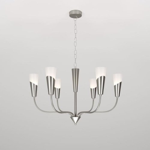 60167/6 никель Подвесная люстра Eurosvet Rhyton 60167/6 никель