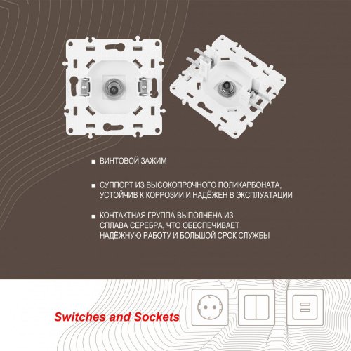 Розетка Arte Milano Am-217 217.42-1.white