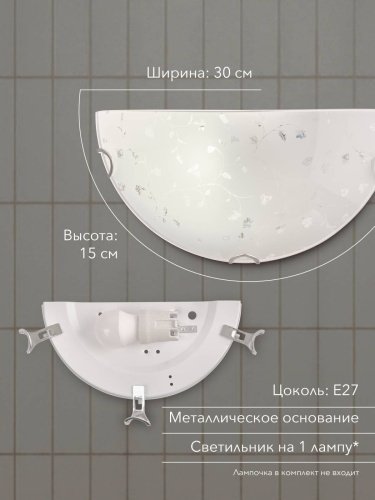 Настенно потолочный светильник Мелодия Света Snow White 000059682