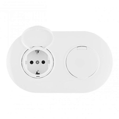 SET08-2-41-1x2 white Розетка Arte Milano Set08-2 SET08-2-41-1x2 white