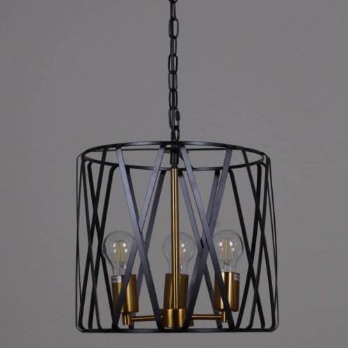 IL1023-3PB-05 BK GD Подвесная люстра ILLUMICO IL1023-3PB-05 BK GD