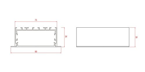 00-00049266 Профиль LE SWG DesignLed 00-00049266