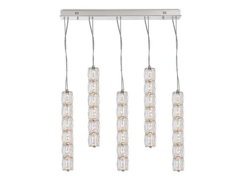 Потолочная чашка Newport Crystal Потолочная чашка 8240 L70*8*H3,5 5 подвесов chrome