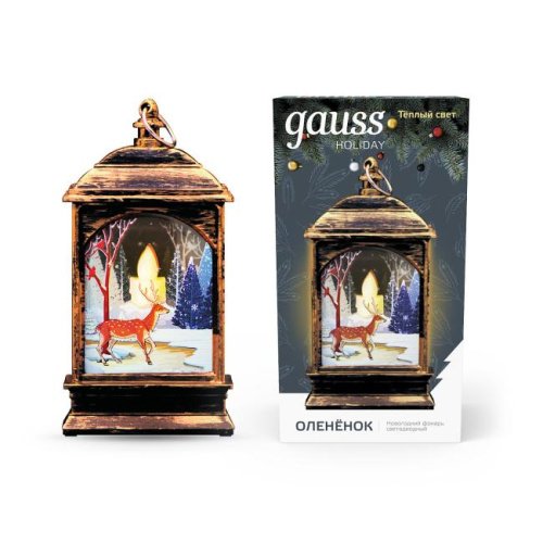 HL031 Фонарь новогодний светодиодный Олененок Gauss HL HL031