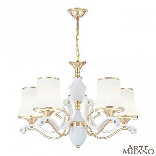 303987/5 Wh/Gd Подвесная люстра Arte Milano Florentia-3987 303987/5 Wh/Gd