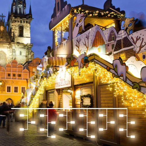 100-101 теплый белый 3*0,6 м IP65 Гирлянда-дождь Eurosvet 100-101 100-101 теплый белый 3*0,6 м IP65