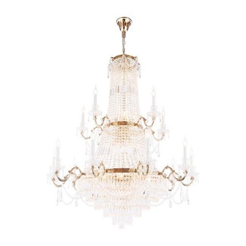 Подвесная хрустальная люстра Palace Maytoni DIA890-PL-42-G