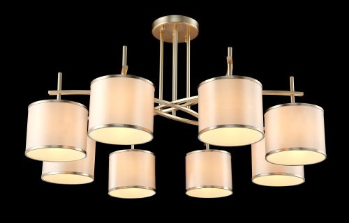 SERGIO PL8 GOLD Потолочная люстра Crystal Lux Sergio SERGIO PL8 GOLD