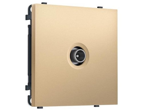 MS893030 MS893030 Комплект механизма TV розетки проходной SIGMA Золото Мягкое касание 5-1000 MHz 4dB QUANT PRO (SP8930, PR211)