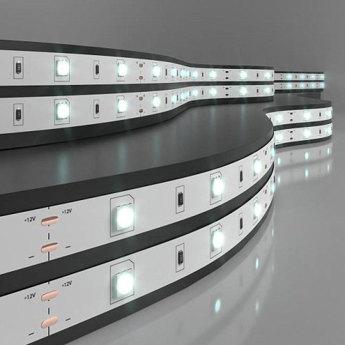 Лента светодиодная 30Led 7,2W IP20 6500K холодный белый (5050 12V 30Led 7,2W IP20) LED лента Elektrostandard Лента 12V Лента светодиодная 30Led 7,2W IP20 6500K холодный белый (5050 12V 30Led 7,2W IP20) a027835