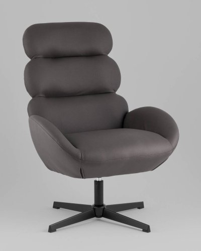 Кресло Stool Group QH-8643K-EL 917-21 dark grey