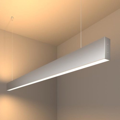 101-200-40-128-3000-a041492 Светильник подвесной Elektrostandard Grand Линейный светодиодный подвесной двусторонний светильник 128см 50W 3000K матовое серебро (101-200-40-