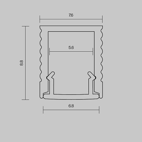 Профиль Maytoni Накладной профиль 631010